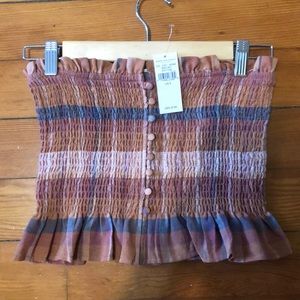American Eagle smocked crop top